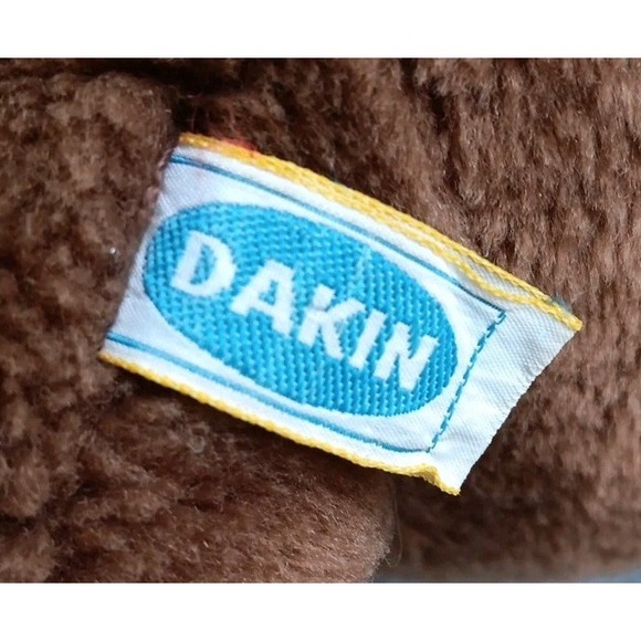 Vintage 1984 Dakin Nature Babies 14" Brown E. Bear Plush Teddy Velvet Paws READ - Picture 5 of 10